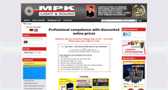 Desktop Screenshot of mpk-showtechnik.de