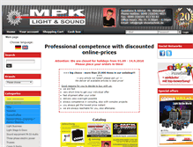 Tablet Screenshot of mpk-showtechnik.de